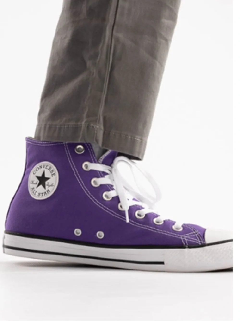 Converse Chuck Taylor All Star High-Top Sneaker - Electric Purple - Picture 9 of 9